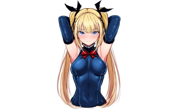 Girl, hot, sexy, dead or alive, blue, anime, blonde, babe
