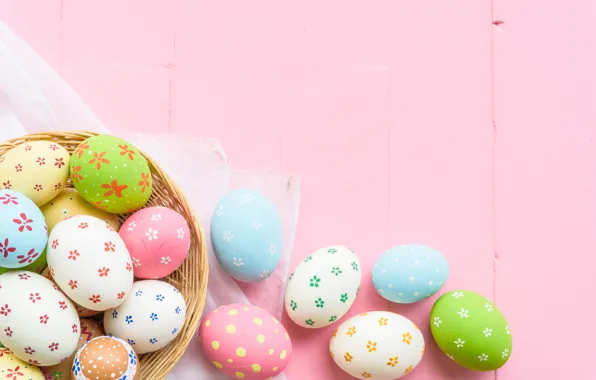 Яйца, Пасха, happy, wood, eggs, easter, decoration