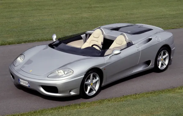 Картинка феррари, барчетта, Barchetta, серебристая, Ferrari 360, 360