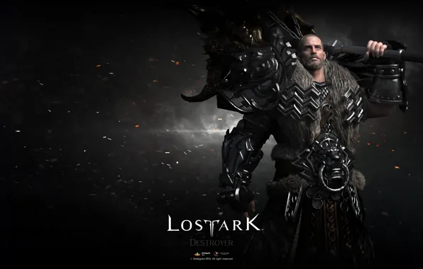 Оружие, игра, воин, парень, Lost Ark