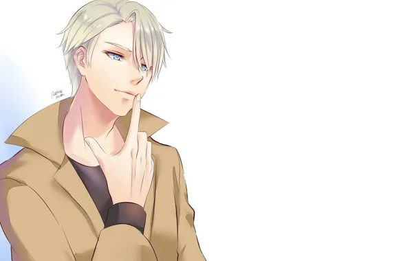 Аниме, арт, парень, Yuri on Ice, Юрий на льду, Виктор Никифоров