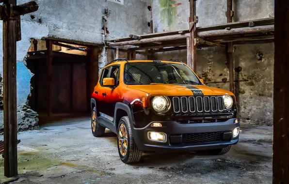 Картинка джип, Jeep, 2015, Renegade, ренегат, Garage Italia Customs, Montreux Jazz Festival Showcar