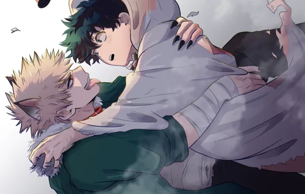 Когти, парни, хеллоуин, Моя геройская академия, My Hero Academia, Boku No Hero Academia, Мидория Изуку, …