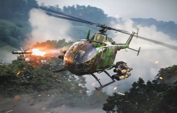 Тучи, ракета, вертолёт, War Thunder
