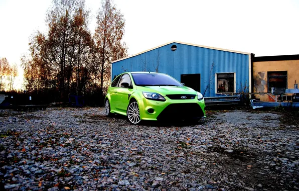 Дом, камни, green, ford, focus, камешки, home