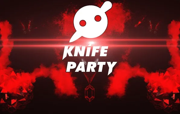 Красный, Музыка, Лого, Фон, Knife Party, Big Beat, Робом Свайром, EarStorm