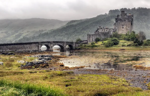 Картинка Scotland, castle, Eileen Donan