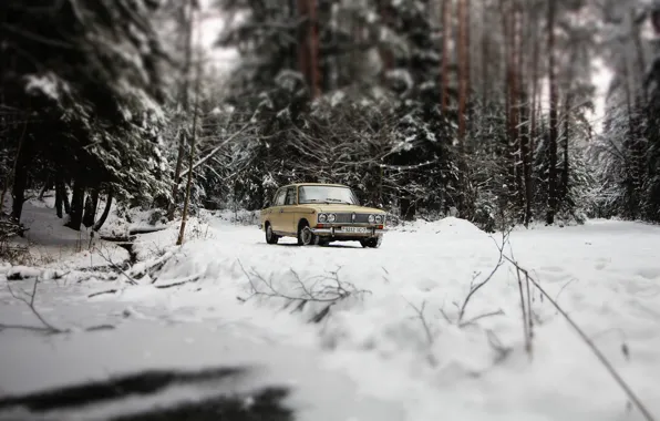 USSR, Lada, Winter, VAZ 2103