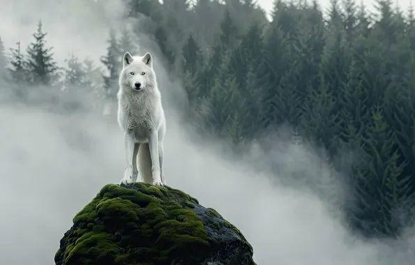 Картинка nature, snow, predator, face, animal, wolf, wildlife, portrait