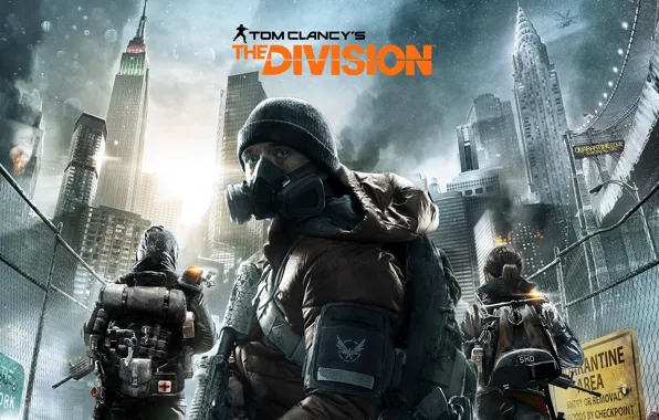 Картинка солдат, противогаз, Tom Clancy's, The Division