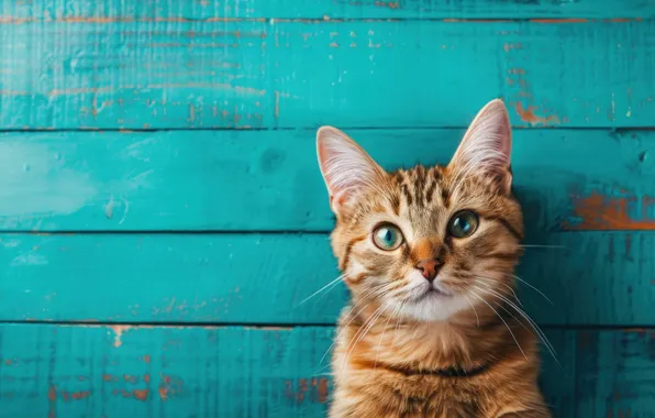 Кошка, взгляд, поза, котенок, мордашка, ИИ-арт, нейросеть