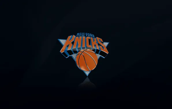 Картинка Черный, Баскетбол, Фон, Логотип, Нью Йорк, New York, NBA, New York Knicks
