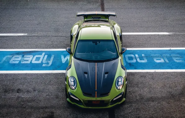 911, Porsche, вид сверху, Turbo S, TechArt, 2019, GT Street RS