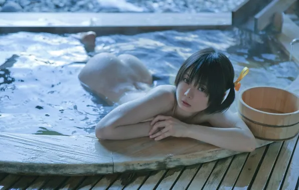 Bath, nude, asian