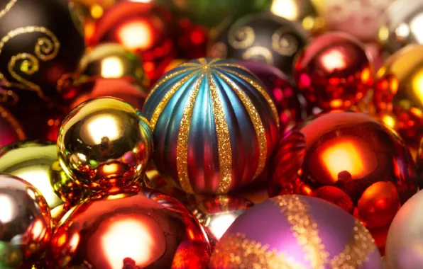 Шары, новый год, рождество, colorful, christmas, new year, balls, красочный