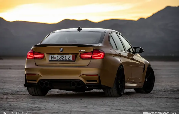 BMW, Тюнинг, БМВ, седан, Individual, M3, Sunburst Gold Metallic