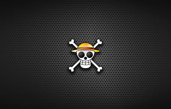 Skull, One Piece, hat, captain, bones, Luffy, akuma no mi, Jolly Roger