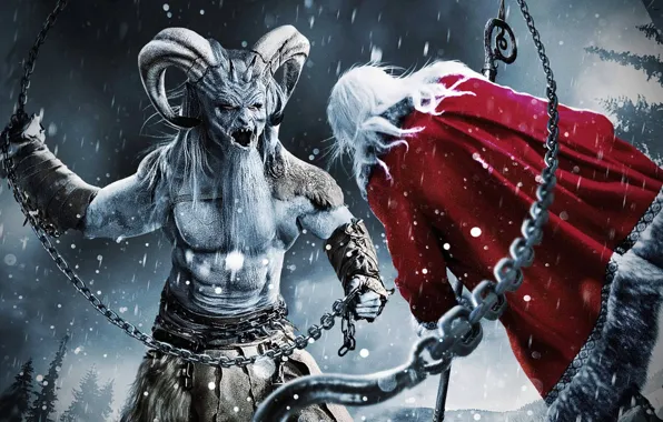 Рождество, Демон, Рога, Санта Клаус, Christmas, Devil, Demon, Horns