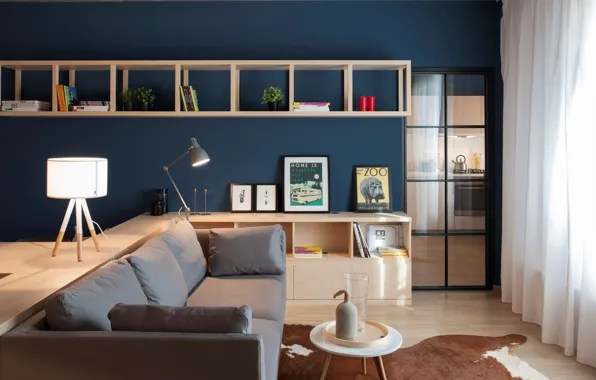 Интерьер, кухня, софа, гостиная, by Bogdan Ciocodeica & Diana Rosu, Apartment Solo