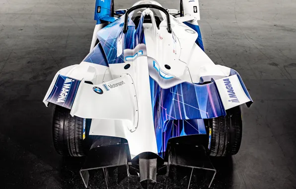 Вид сзади, 2018, Formula E, Electric Race Car, BMW iFE.18