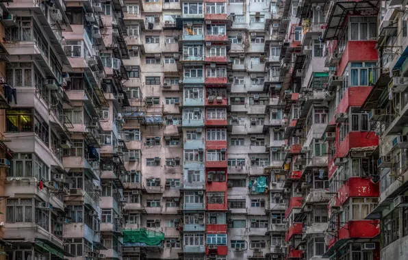 Город, дом, коробка, Hong Kong
