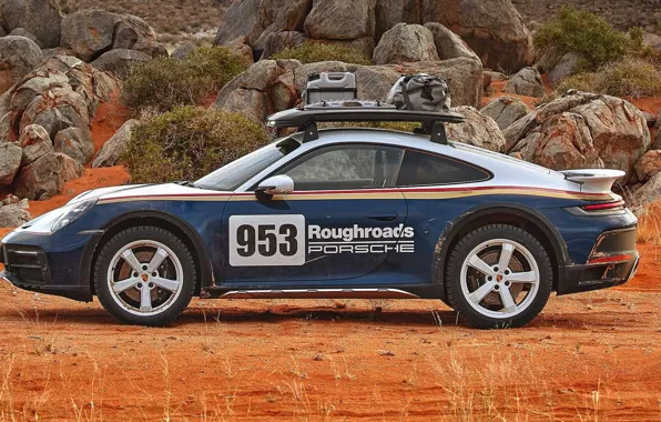 Картинка вид сбоку, Porsche 911, Dakar, Porsche 911 Dakar