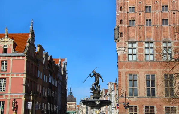 Statua, gdansk, neptun
