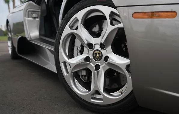 Lamborghini, close-up, Lamborghini Murcielago, Murcielago, wheel