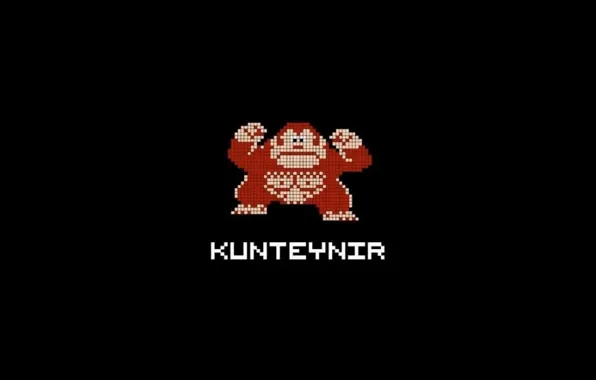 Минимализм, Обезьяна, Надпись, Логотип, Music, Контейнер, Кантейнир, Kunteynir