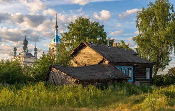 Картинка изба, Ярославская область, русская деревня, Савинское, Andrey Gubanov