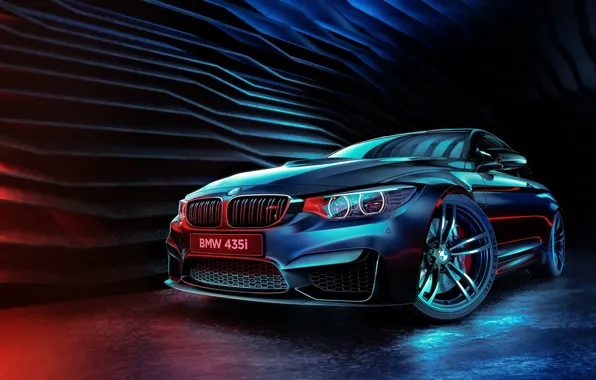 Авто, BMW, Машина, Стиль, Car, Render, Передок, 435i