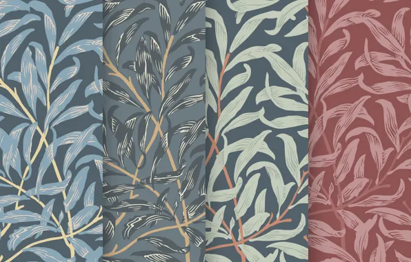 Листья, фон, обои, вектор, текстура, Art, винтаж, Wallpaper