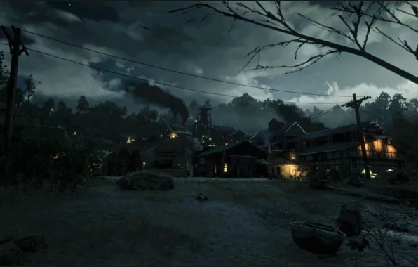 HDR, Clouds, Lights, Smoke, Game, UHD, 4K, Red Dead Redemption 2