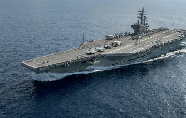 Картинка армия, флот, aircraft carrier, USS Ronald Reagan