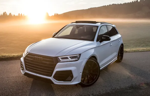 Закат, Audi, 2018, кроссовер, ABT, Widebody, SQ5