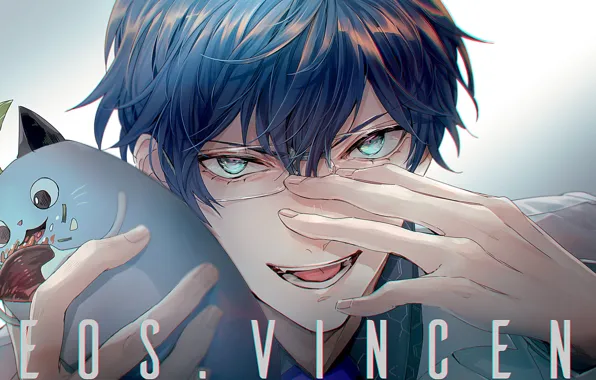 Кот, парень, Nijisanji, виртуальный ютубер, nemumi no sora, Mameneko, Leos Vincent