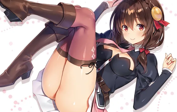 Girl, sexy, ass, cleavage, thighhighs, boobs, anime, beautiful