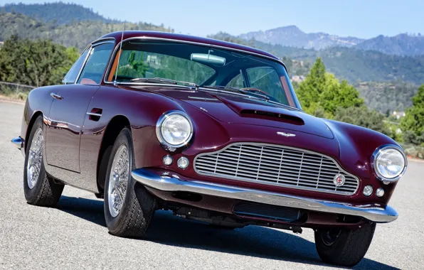 Картинка ретро, Aston Martin, фары, астон мартин, классика, передок, 1958, DB4