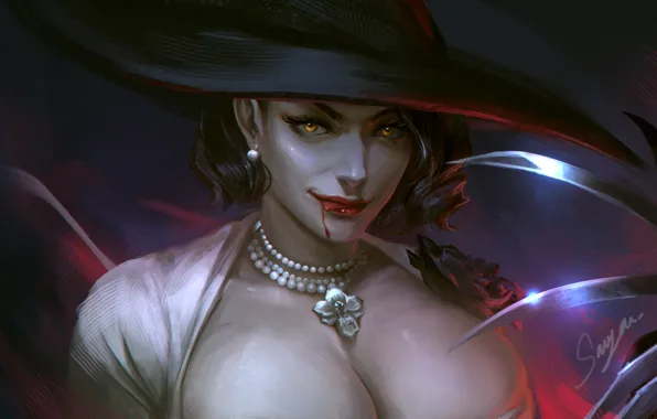 Картинка Resident Evil Village, Alcina Dimitrescu, Lady Dimitrescu