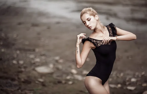 Girl, model, pretty, swimsuit, Marina Nelson