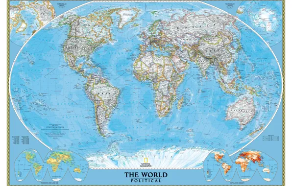 Картинка мир, карта, national, geographic