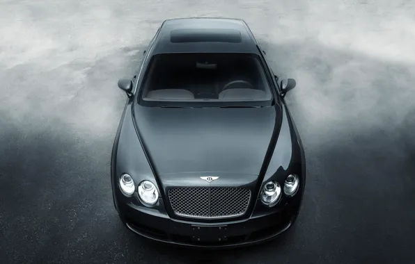 Чёрный, Bentley, Continental, перед, black, front, бентли, континенталь