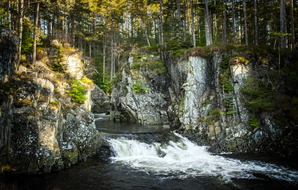 Картинка Scotland, United Kingdom, Pattack Falls, Inverpattack Lodge