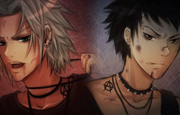 Парни, Katekyo Hitman REBORN, Учитель мафиози Реборн, Гокудера Хаято, Ямамото Такеши