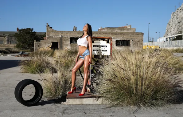 Legs, model, brunette, pose, Savannah