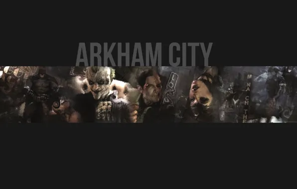 Игра, Джокер, Бэтмен, двуликий, Женщина кошка, Batman Arkham City
