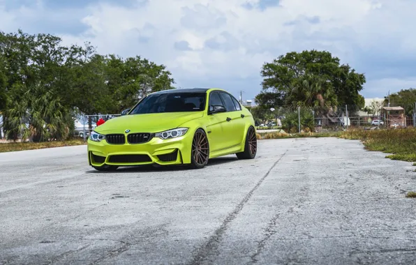 BMW, F80, M3, Light green