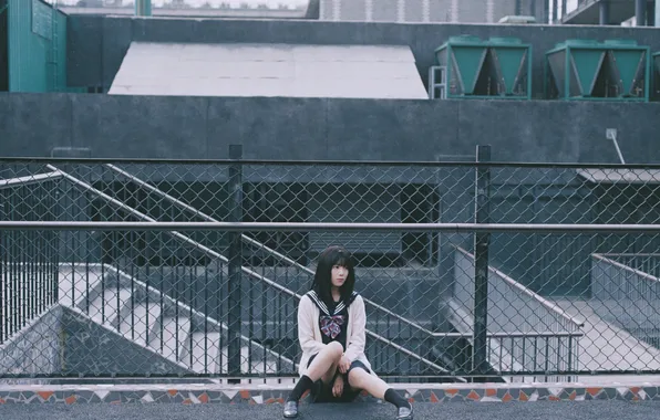 Beautiful, Asian, Model, Bridge, Woman, Cute, Pretty, Petite