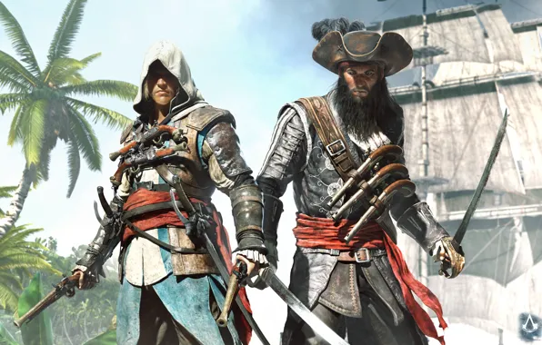 Пират, Капитан, Черный Флаг, ассасин, черная борода, Эдвард Кенуэй, Assassin's Creed IV: Black Flag, Чёрная …