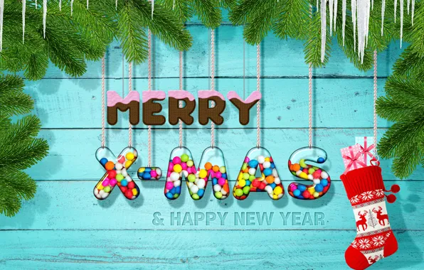 Christmas, new year, candy